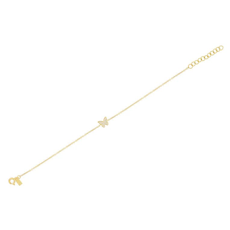Diamond Butterfly Bracelet