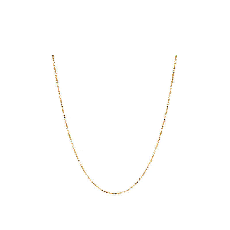 Gold Faceted Ball Chain