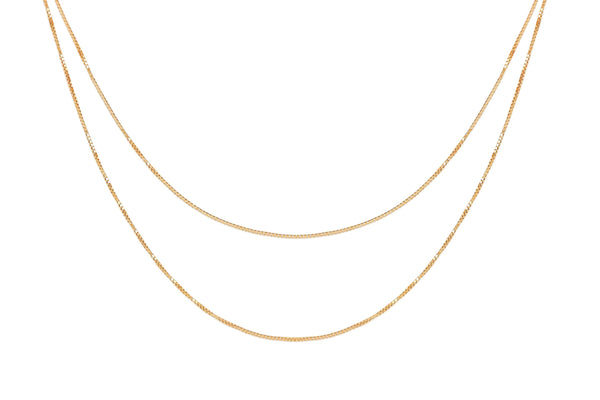 Double Strand Liquid Gold Necklace