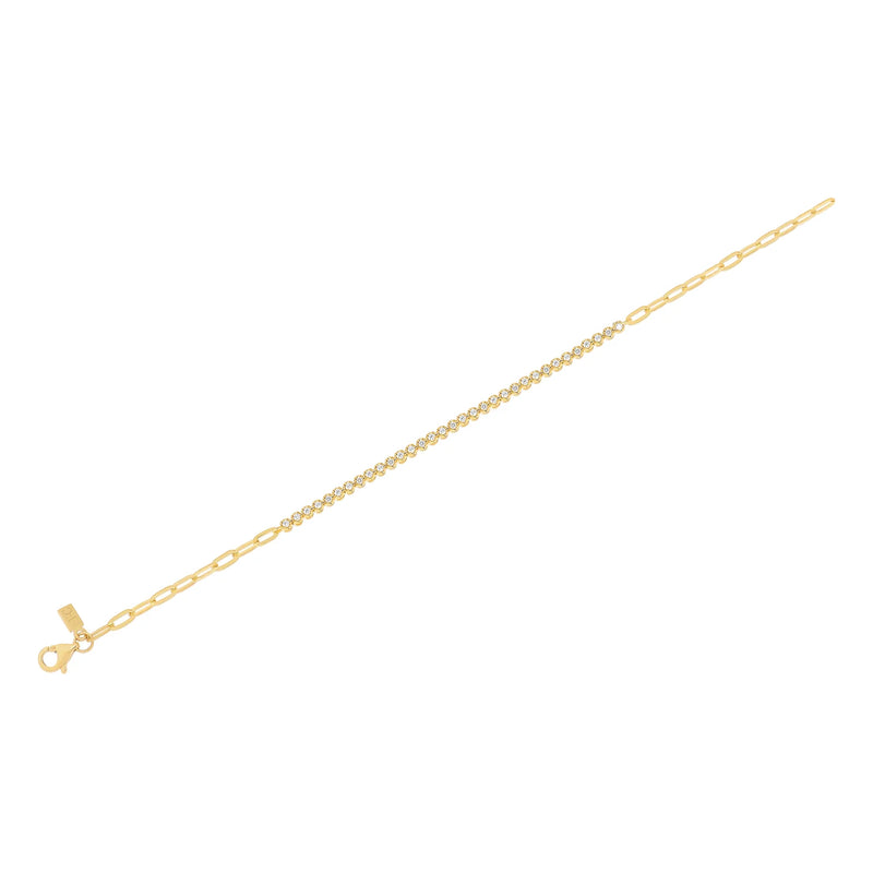Diamond Segment Mini Link Bracelet