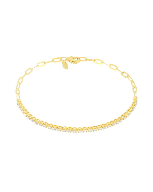 Diamond Segment Mini Link Bracelet