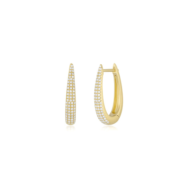 Diamond Maeve Hoop Earrings