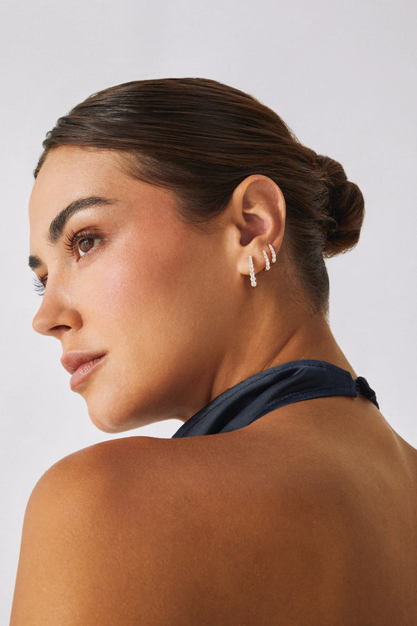 Prong Set Diamond Maeve Hoop Earrings