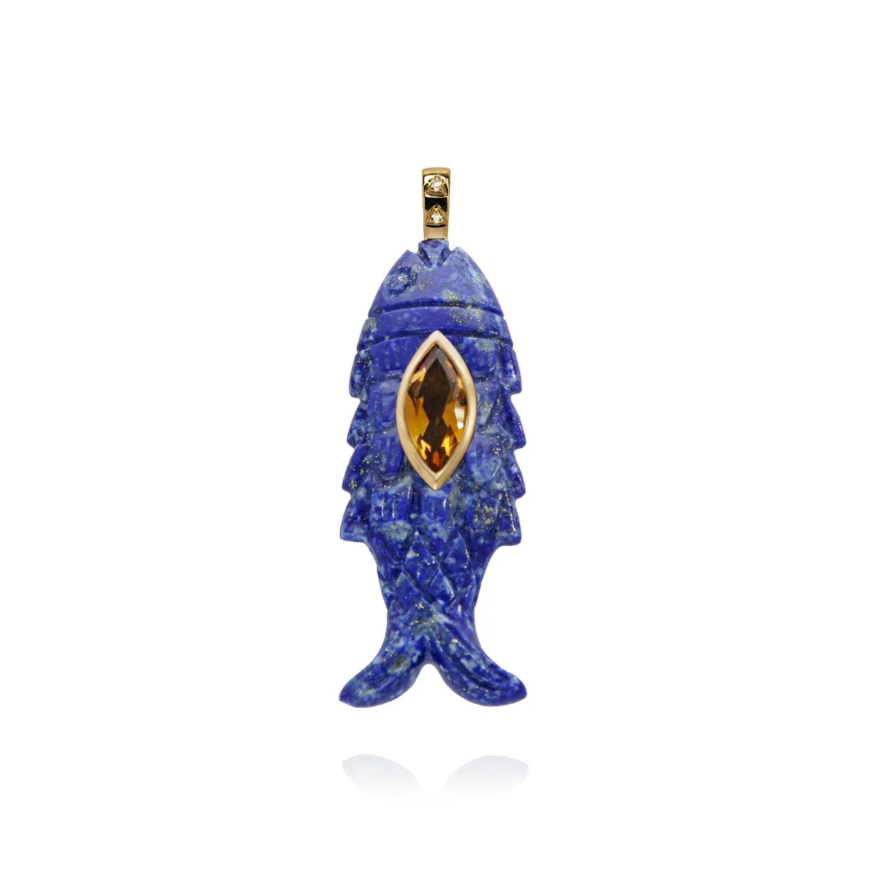 Lapis Fish Pendant