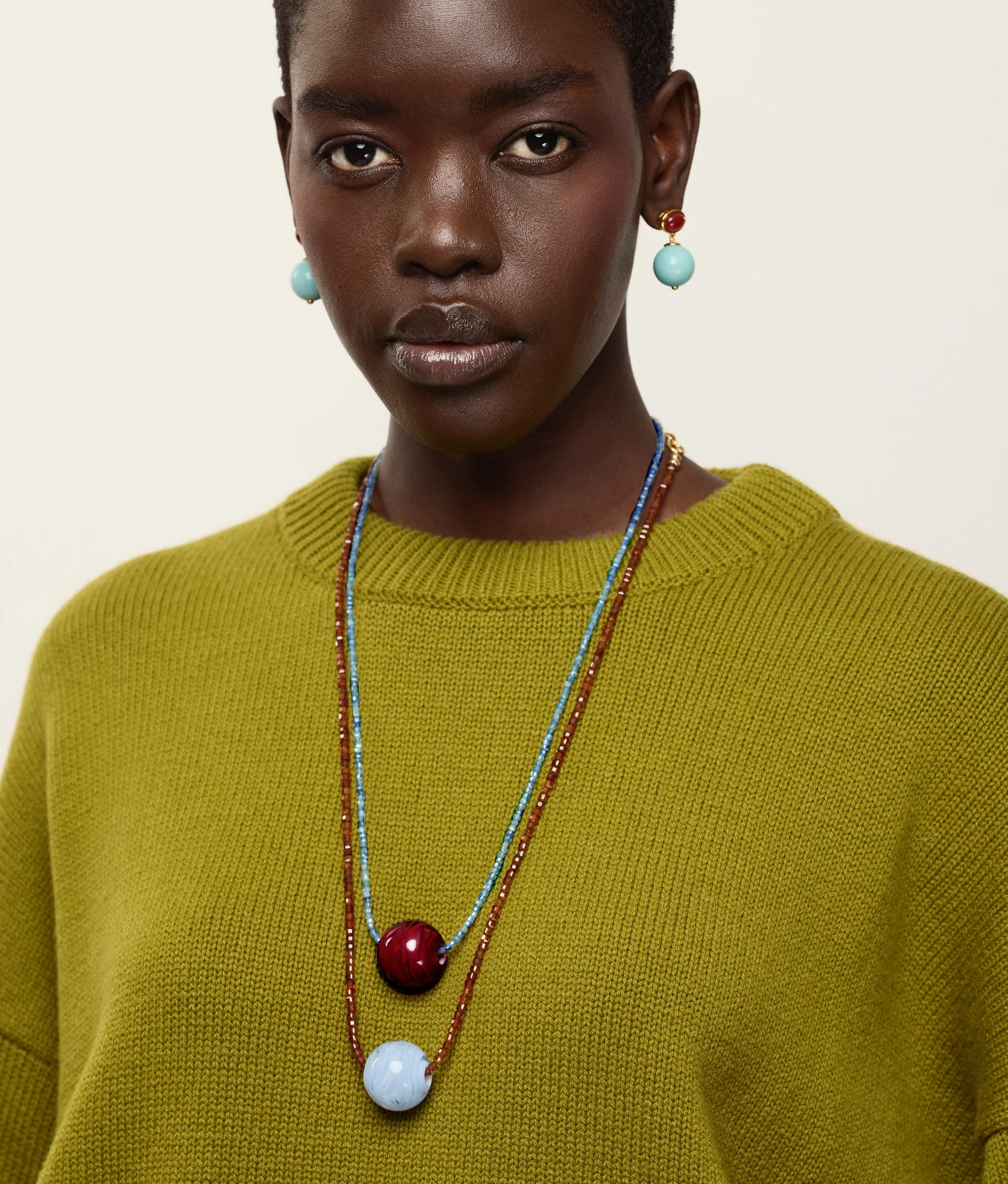 Callisto Necklace in Crimson