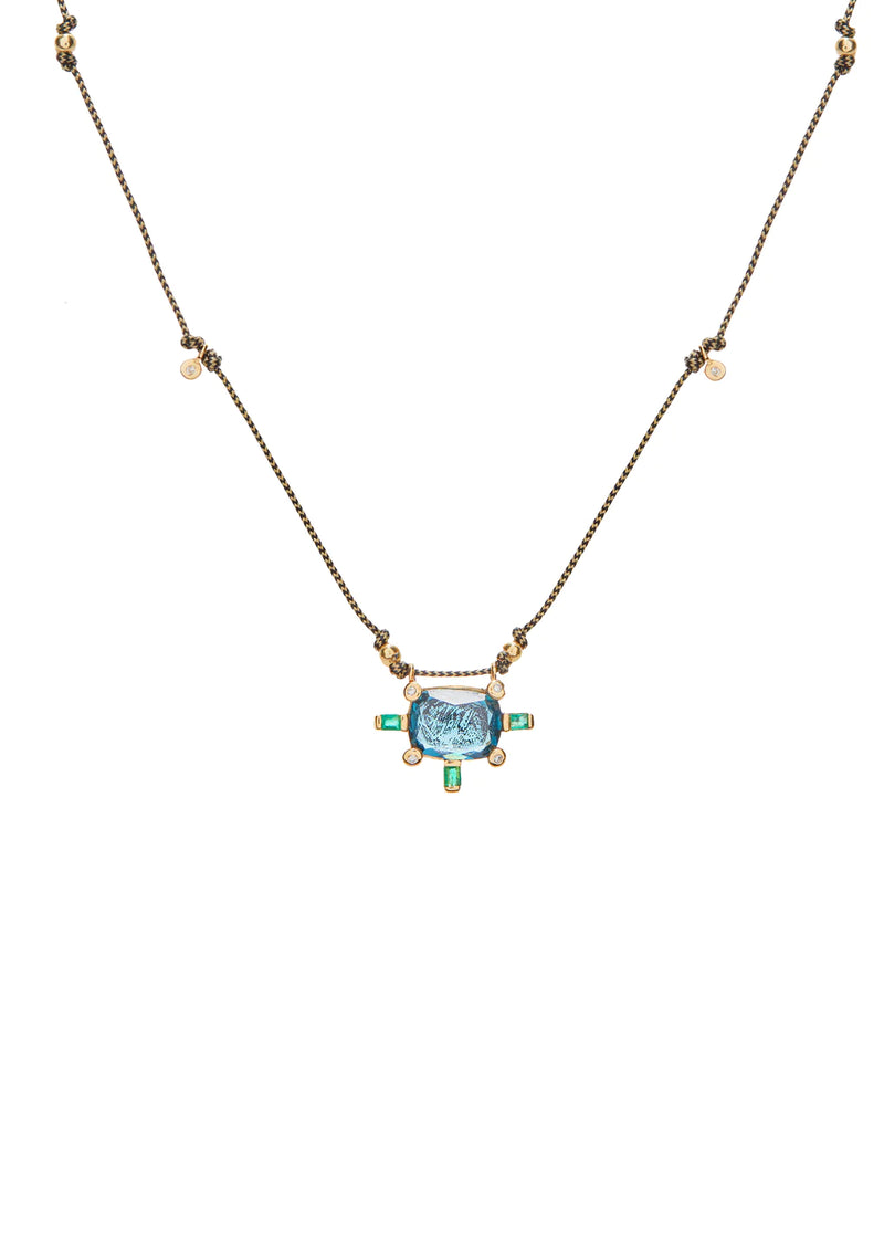 The Juno Fairy Necklace with Blue Topaz