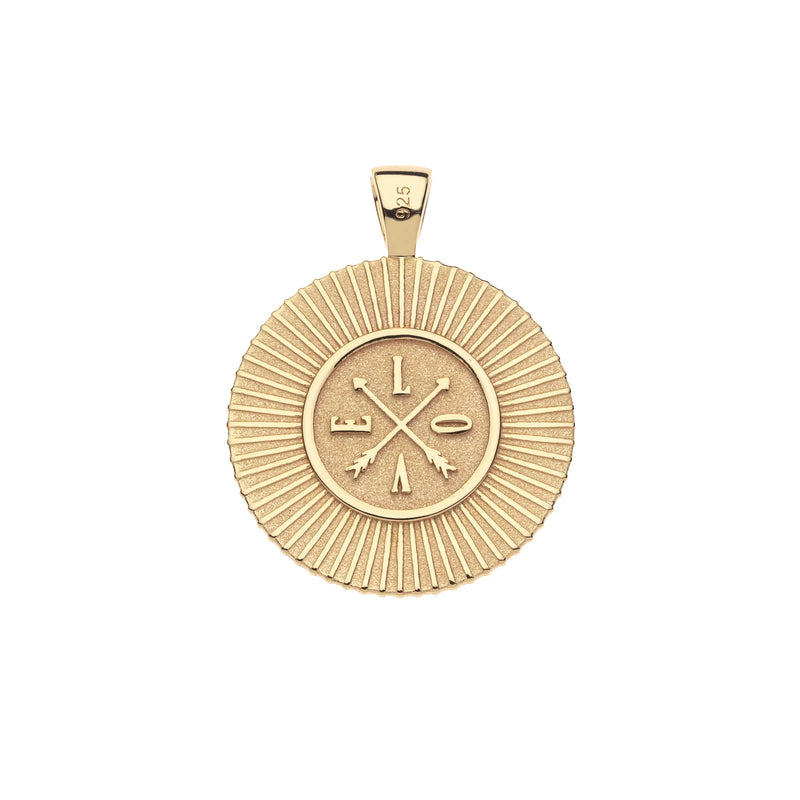 FOREVER Around The Sun Engravable Pendant in Lapis