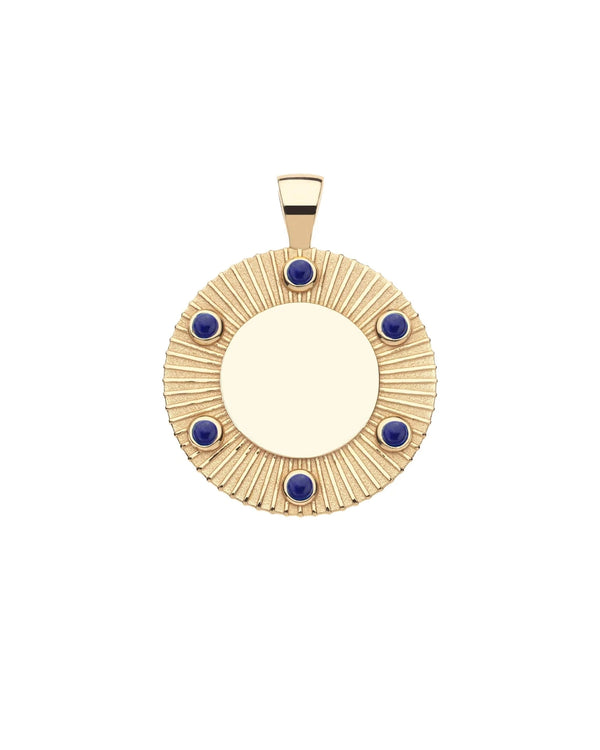 FOREVER Around The Sun Engravable Pendant in Lapis