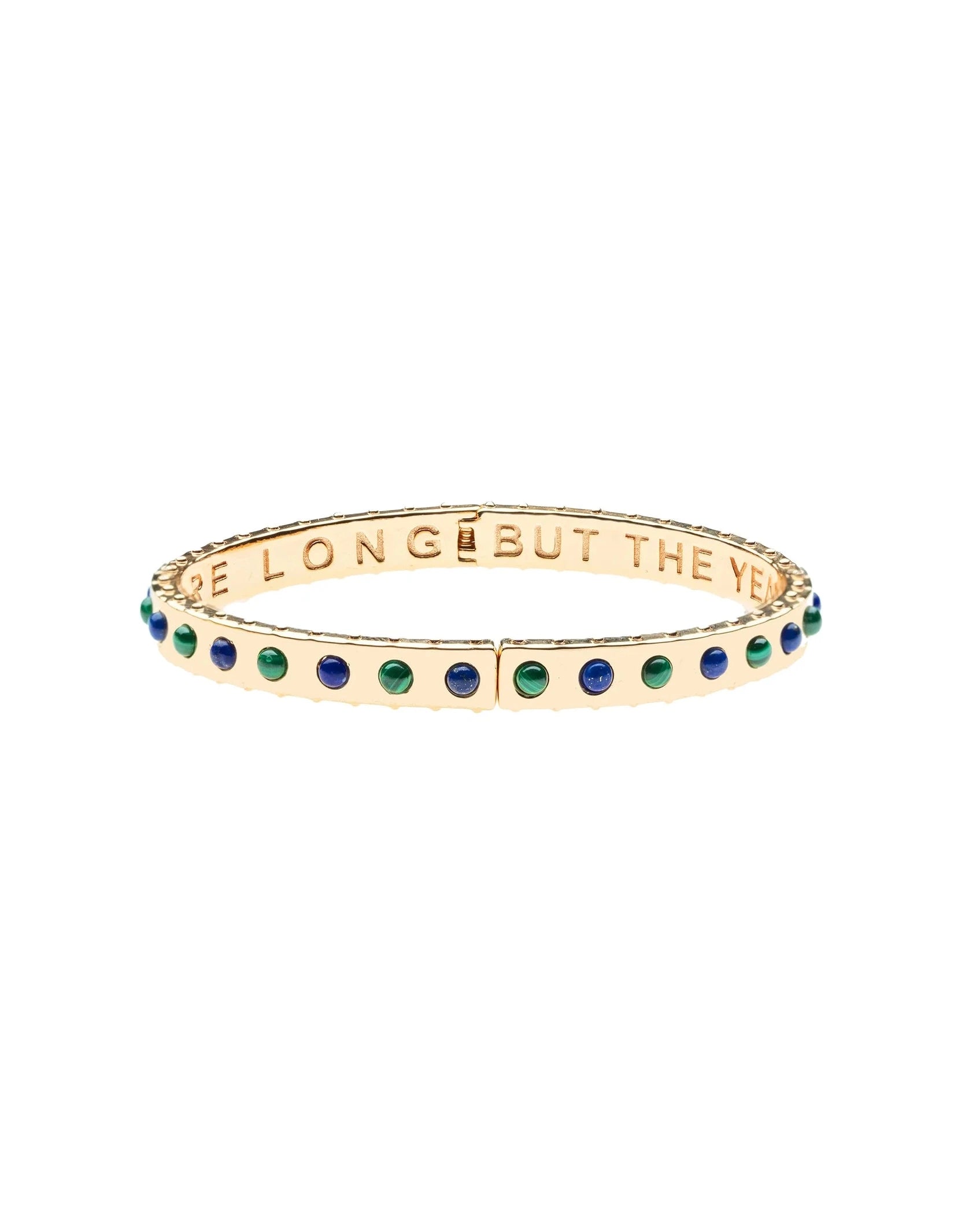 FOREVER Time Flies Bangle in Lapis and Malachite