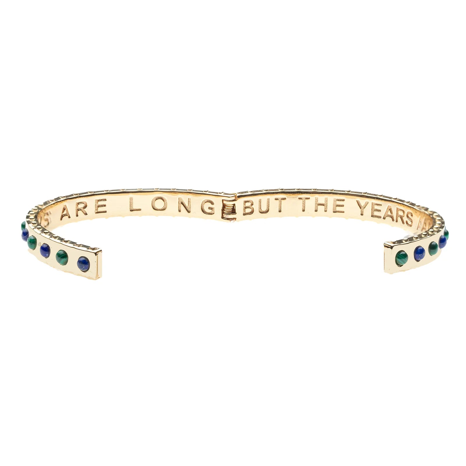 FOREVER Time Flies Bangle in Lapis and Malachite