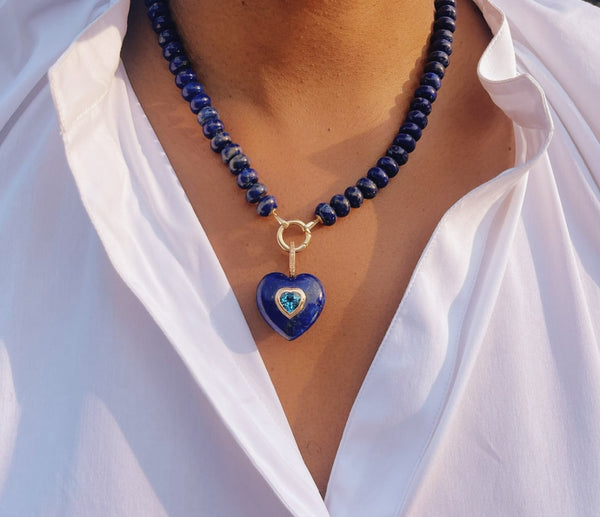 Lapis Lazuli Heart Pendant
