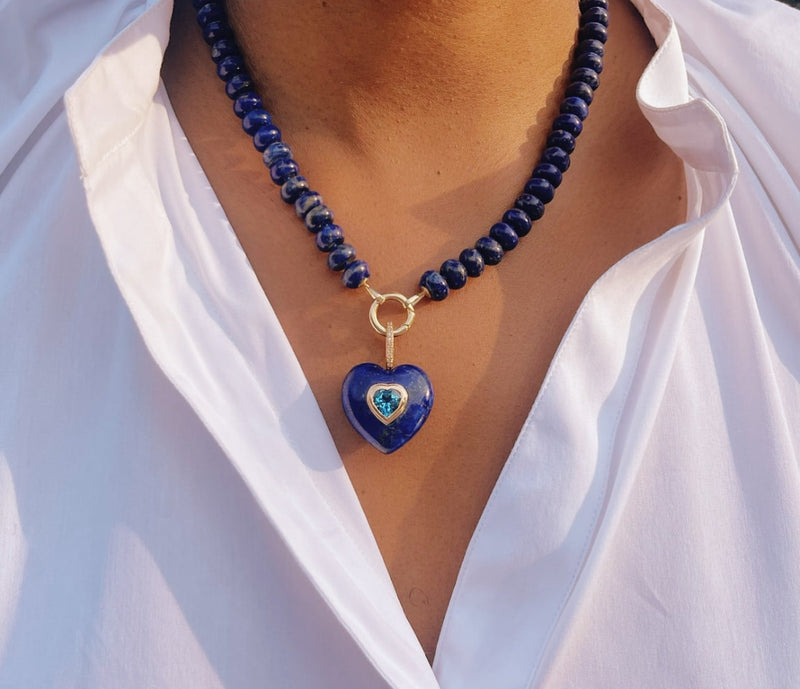 Lapis Lazuli Heart Pendant