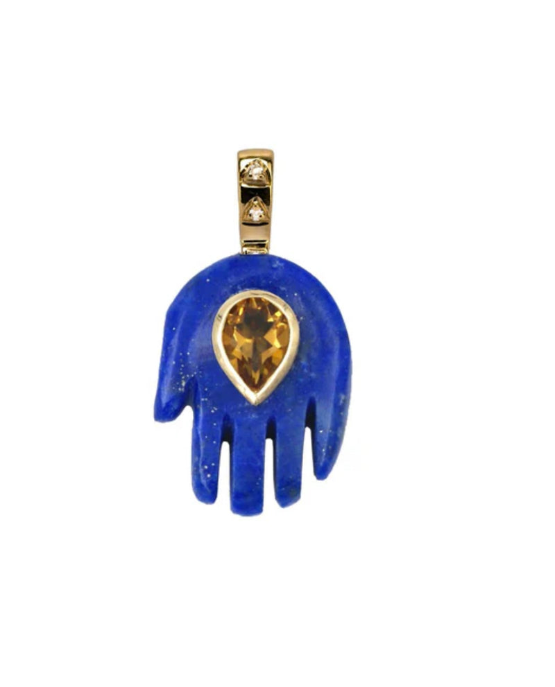 Lapis Hand pendant