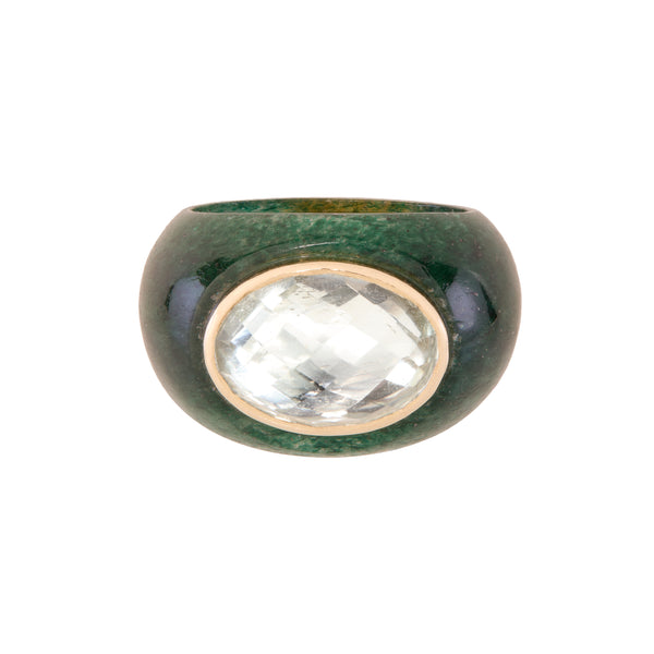 Green Aventurine Stone Ring