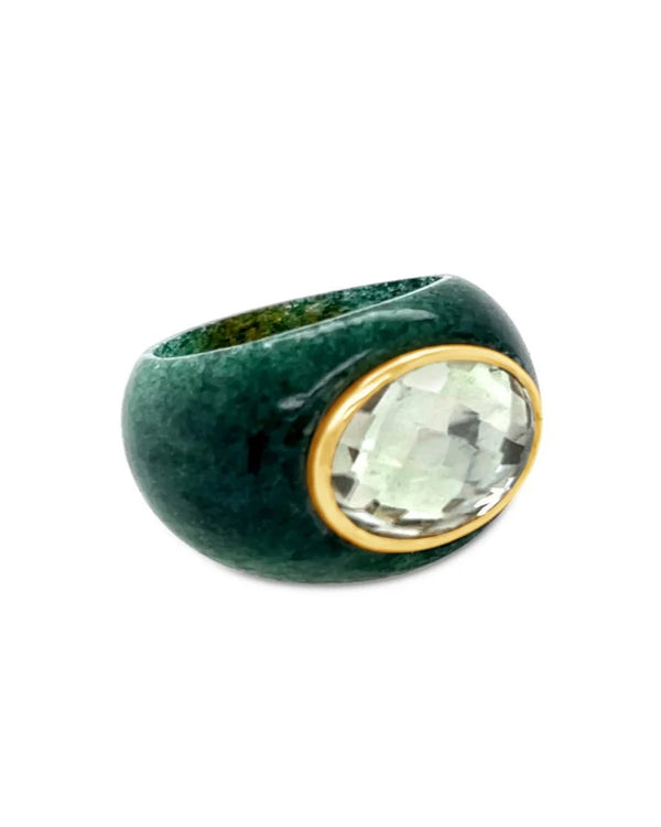 Green Aventurine Stone Ring