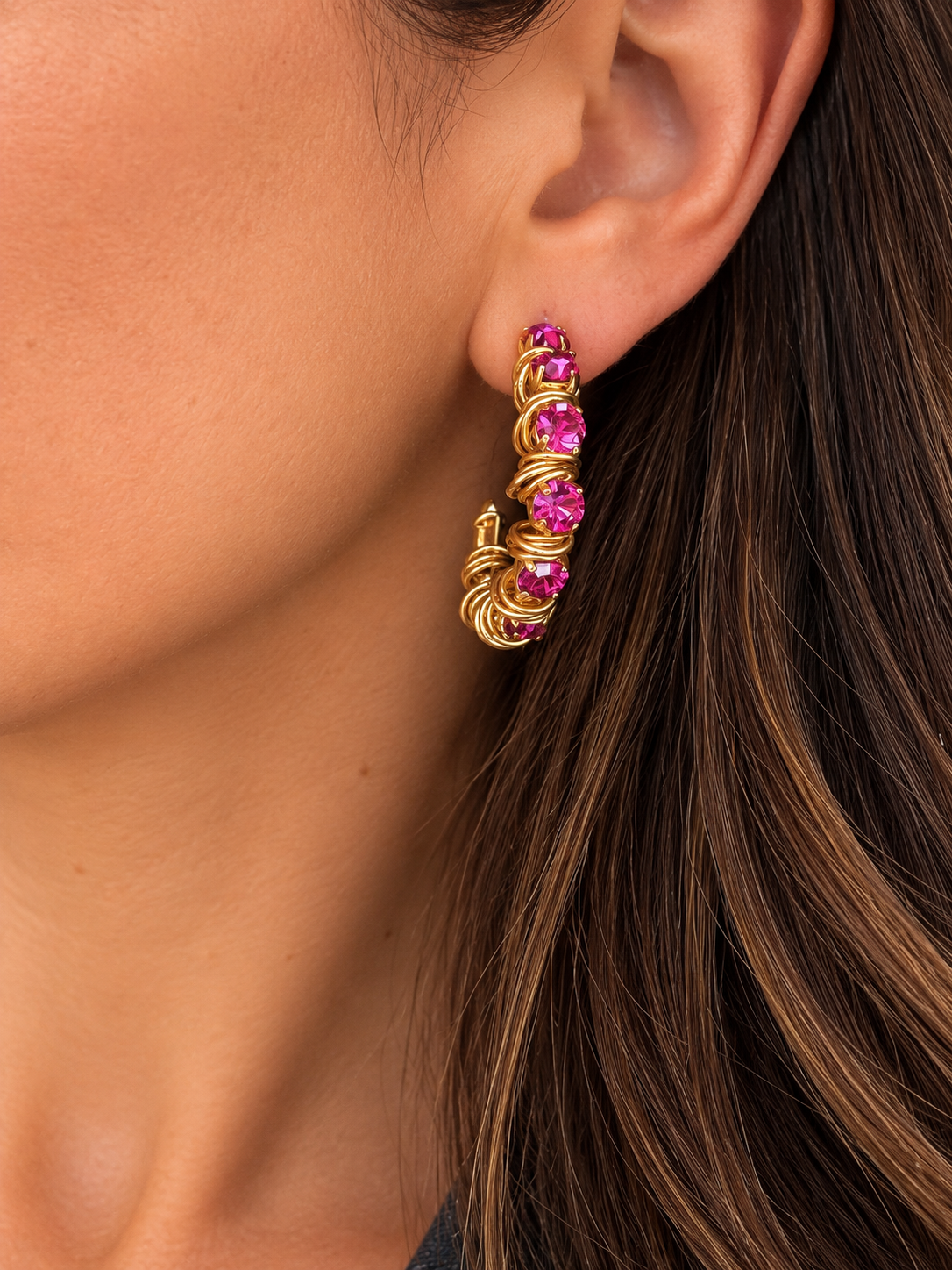 Disco Hoop - Fuschia