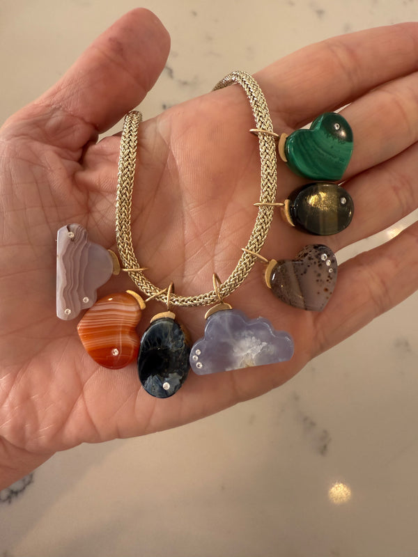 Agate Cloud Charm