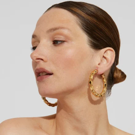 Colombus hoop earrings gold