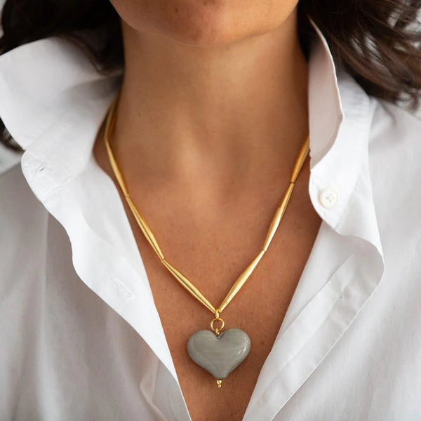 Cuore Necklace - Turquoise