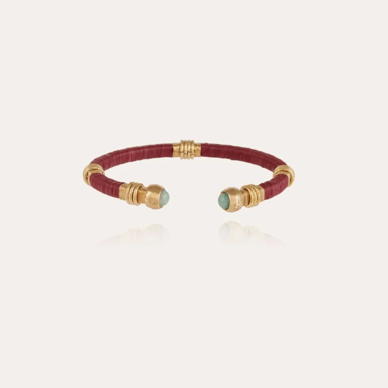 Sari raffia bracelet