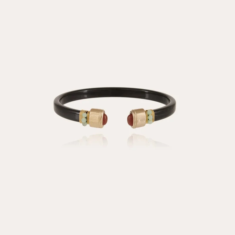 Sarina Bis bracelet, Black & Carnelian