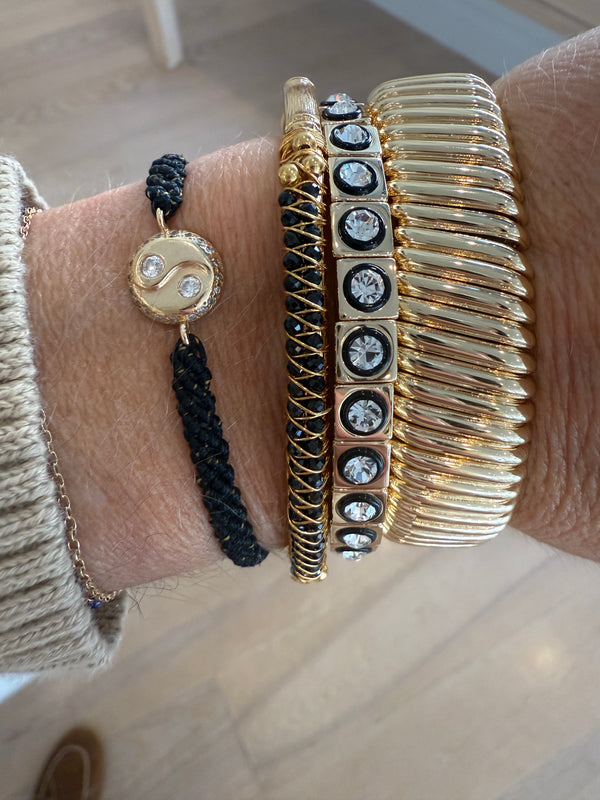 Lyre Gemstone Bracelet (multiple colors)