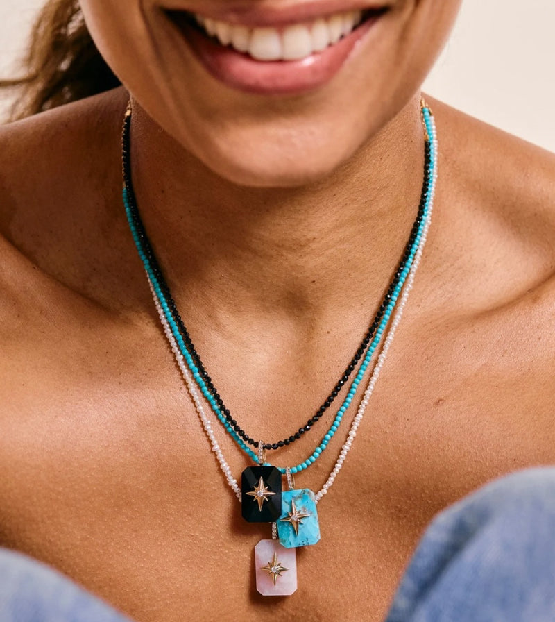 Tiny Gem Necklace Lapis