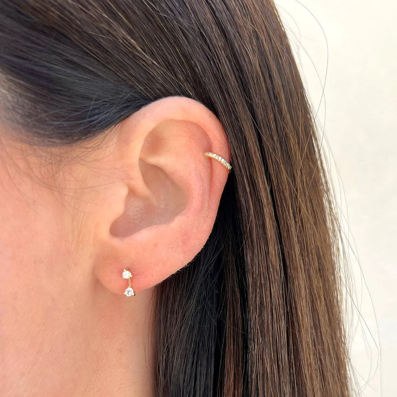 Cartilage earring cuff 2025 for pierced ears