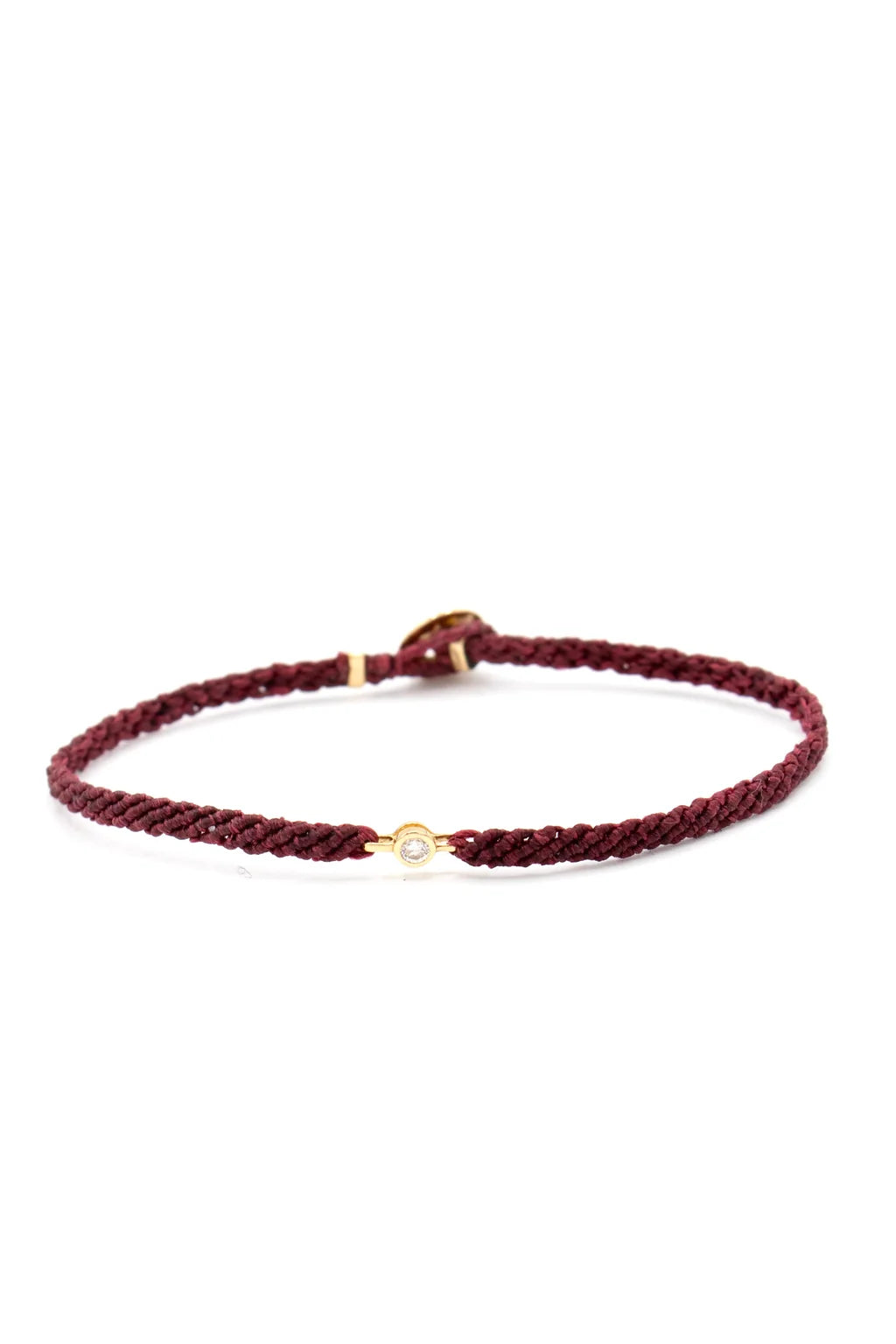 Classic Diamond Bracelet in Burgundy