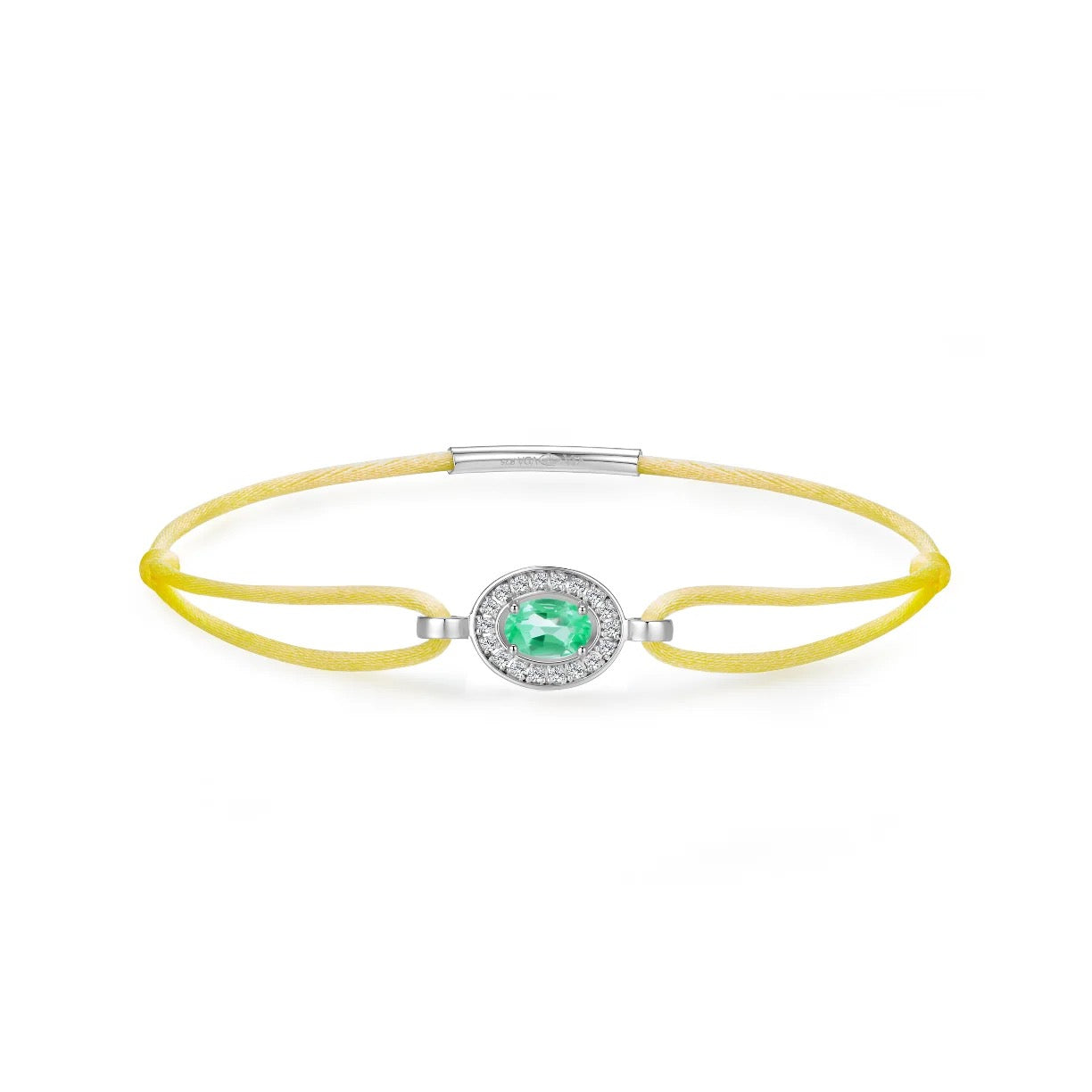 Yellow and Emerald Bracelet