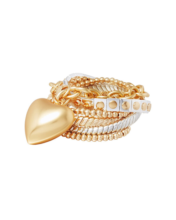 The Puffy Heart Bracelet Stack