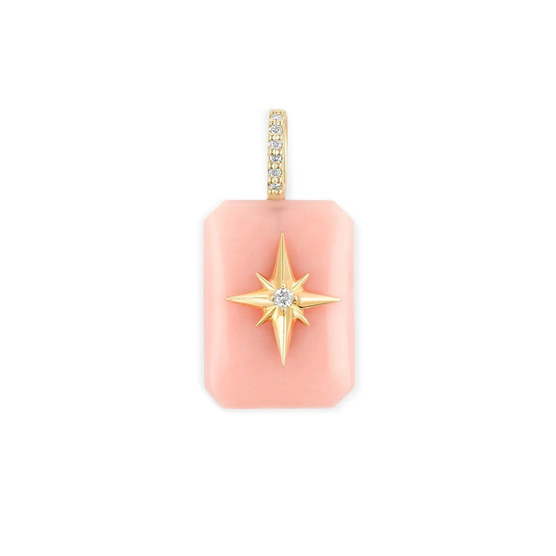 Emerald Cut Cabochon Charm- Starburst