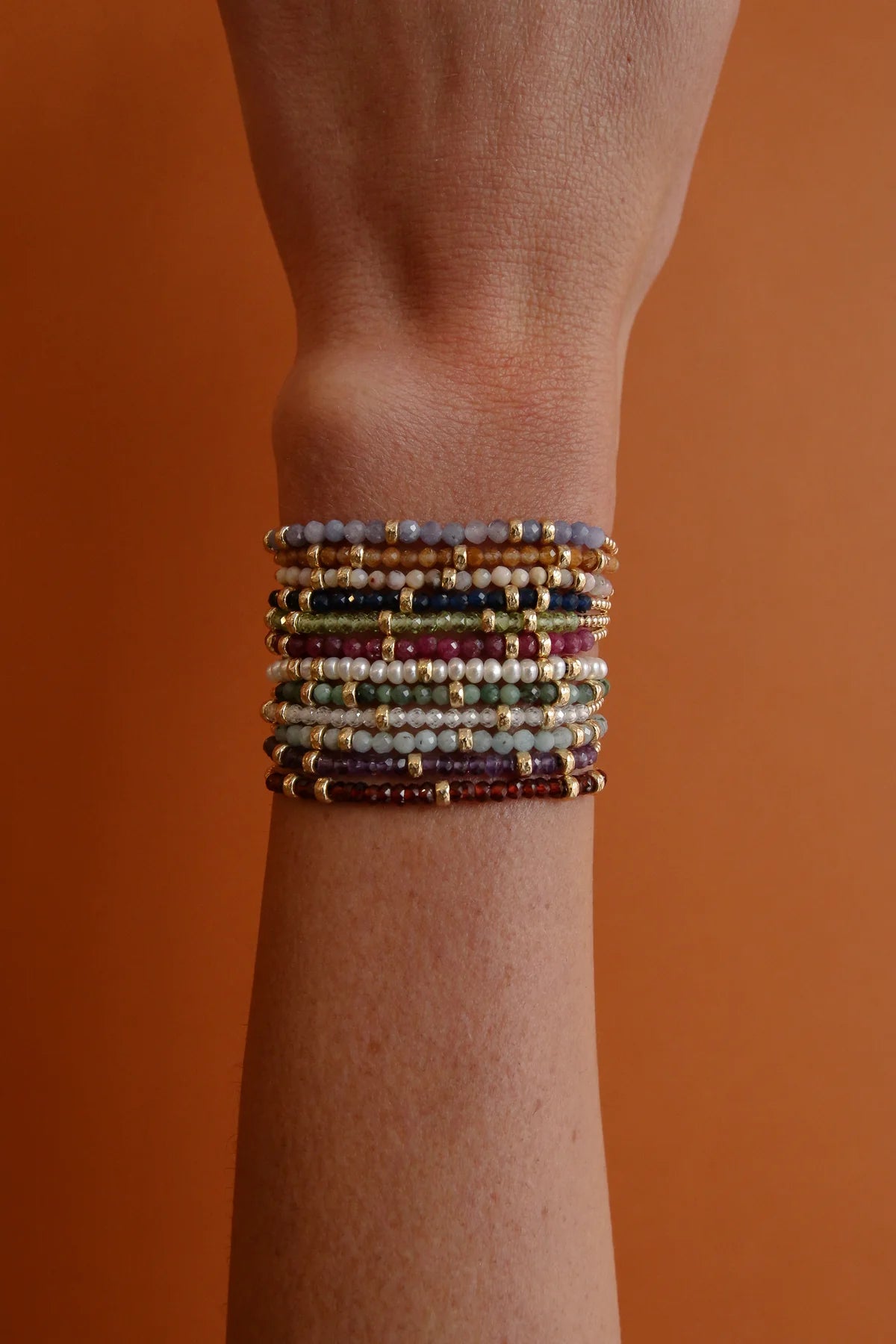 September Blue Sapphire and Rondelle Bracelet