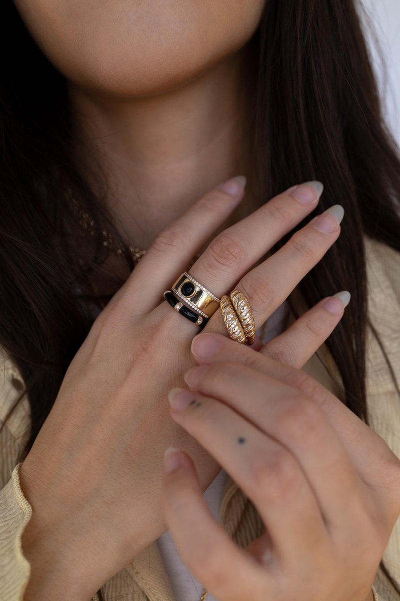 Fortuna Cigar Ring Onyx