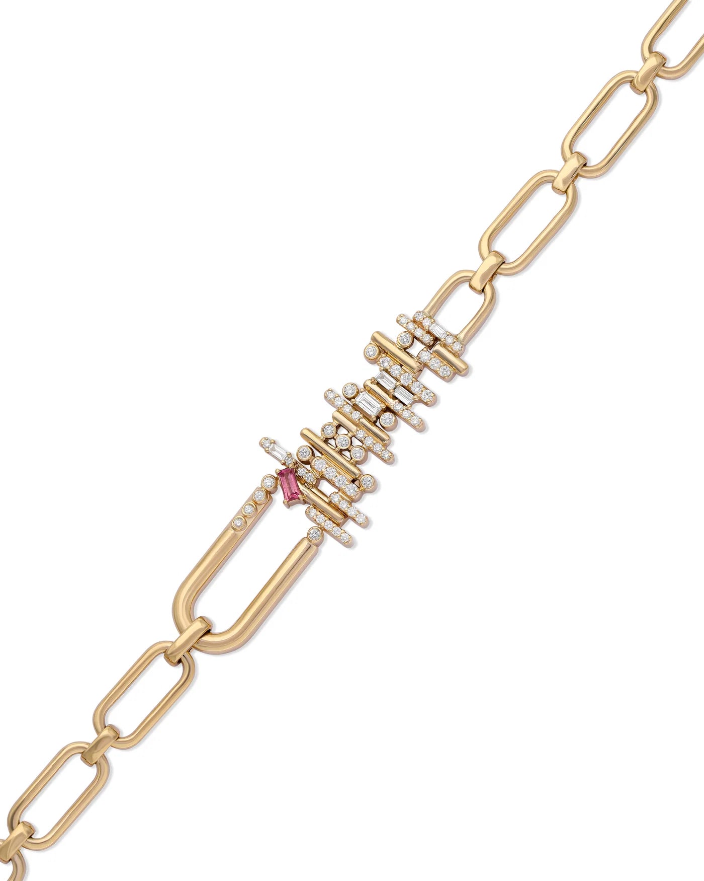 Ethereal Diamond Chic Link Bracelet