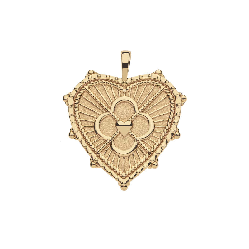 LOVE JW Quatrefoil Heart Pendant