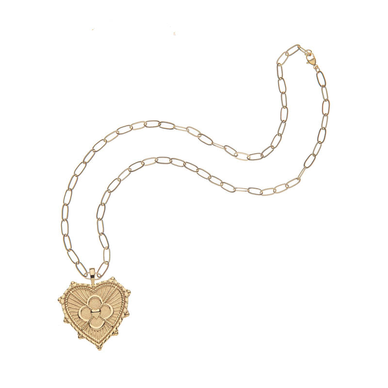 LOVE JW Quatrefoil Heart Pendant