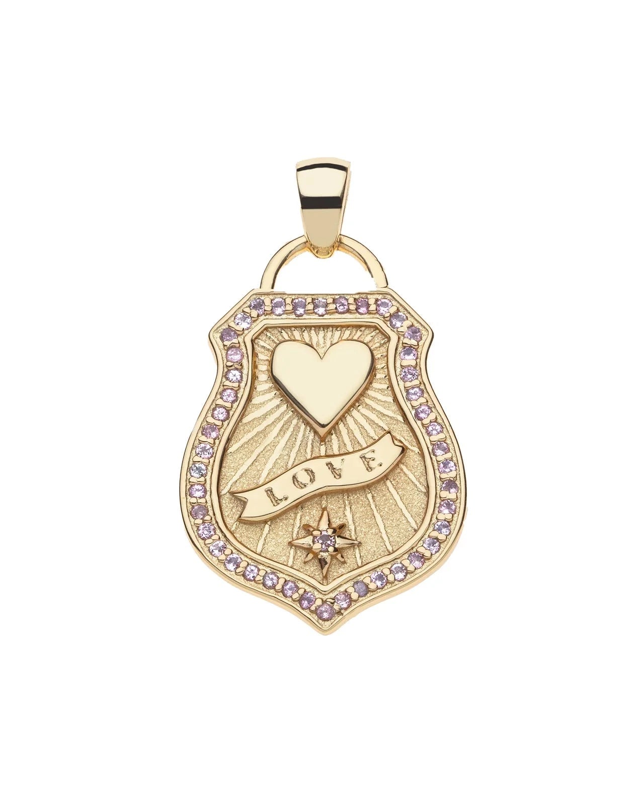 LOVE Shield Pendant