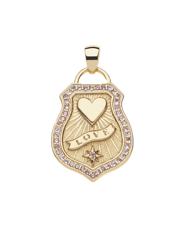 LOVE Shield Pendant