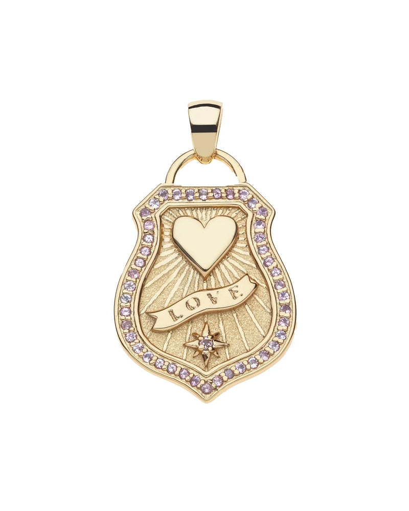 LOVE Shield Pendant