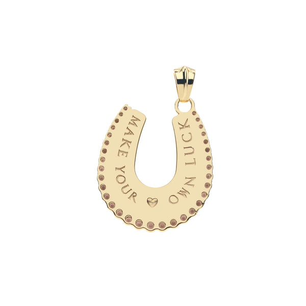 Feeling Lucky Mother of Pearl Horseshoe Pendant