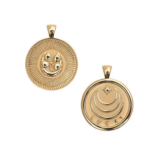 LUCKY JW Small Pendant Coin