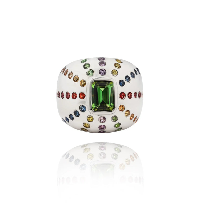 Marteen Ring Argent - rainbow