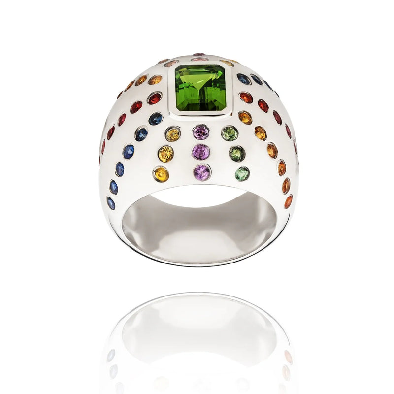 Marteen Ring Argent - rainbow