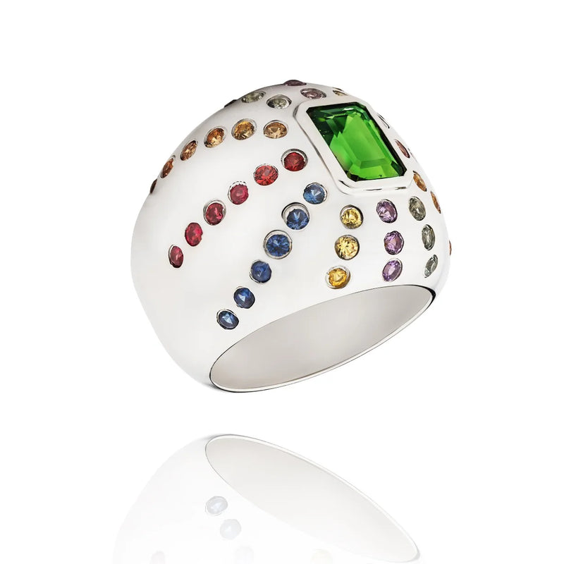 Marteen Ring Argent - rainbow