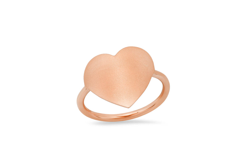 MS X SRJ Large Solid Heart Ring