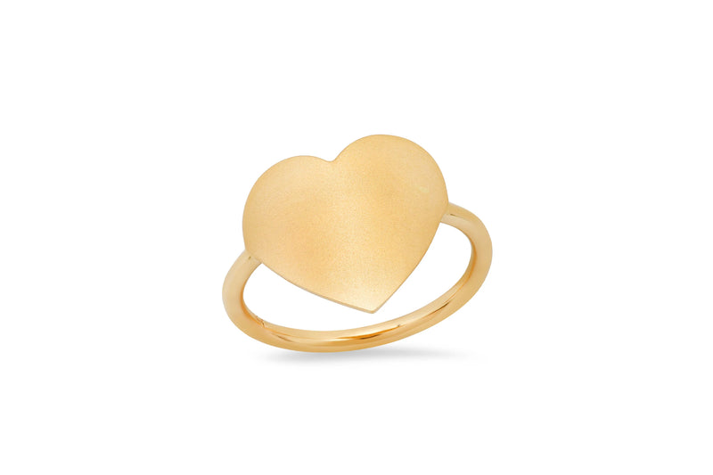 MS X SRJ Large Solid Heart Ring