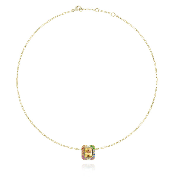 Margareth 18k Gold and Citrine necklace