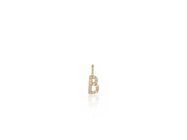 Diamond Letter Charm Only