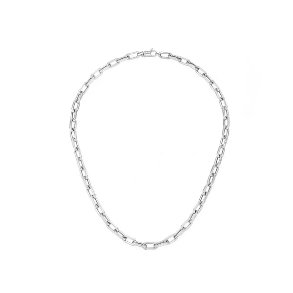 5.3mm Italian Chain Link Necklace in Sterling Silver